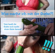 WildVicki – User macht Salat aus Dildo-Gurke