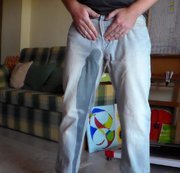 WorldOfJen – John is Peeing in his Jeans