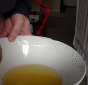 WorldOfJen - John is Pissing in a Bowl in Closeup