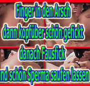 X-Rammler - XRammler & Skinny-Girl - Finger in den Arsch dann kopfüber gefickt danach Fausfick ...