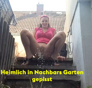aische-pervers – Heimlich in Nachbarsgarten gepisst