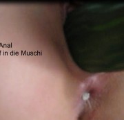 alles-rein - Anal Fick mit Gurke und Gleitgeldose