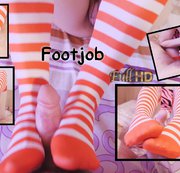 anna4sex – Footjob und Sperma auf meine roten Pfannen