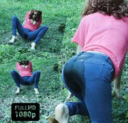 anna4sex – Bei einem Picknick auf meine dunkelblaue Jeans gepisst