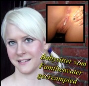 blondehexe - Babysitter vom Familienvater gecreampied !!!