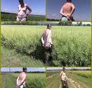bondageangel – Handcuffed in green waders