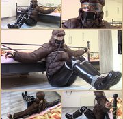 bondageangel - My amateur bondage, October 10, 2019: Bergans jacket, PVC leggings and wellies