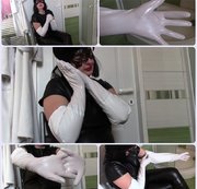 bondageangel - Long rubber gloves