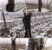 bondageangel - Handcuffed to a pillar in a hop garden