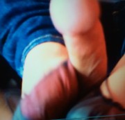 cumtina - schwanz rasur und geiler footjob userwunsch