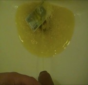 dani5566 – 5€-Schein vollgespritzt und gepisst
