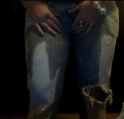 daniela305876 - I PISSE ON MY FAVORIT JEANS..VERY HORNY..!