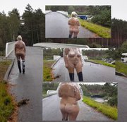 deutschesgirl – MutProbe! Nackt Publik Autobahn!