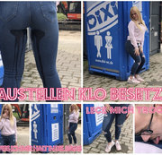 devil-sophie – Baustellen Klo besetzt ? :-O Dann piss ich mir halt in die Jeans – Leck mich trocken !