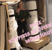 devil-sophie – SPONTANPISS – Ich pisse öffentlich im Möbelhaus  – FUCK war das geil