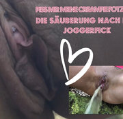devil-sophie – Piss mir meine Creampie Fotze aus – die Säuberung nach dem Joggerfick