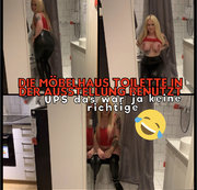 devil-sophie – Die Möbelhaus Toilette in der Ausstellung benutzt – ups das war ja gar keine richtige