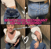 devil-sophie – Im Fast Food Restaurant heftig vollgepisst – der nasse Walk aus dem Laden