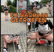 devil-sophie – Ex Nachbarn getroffen :O ob er weiß was ich treibe? Komm wir pissen draußen im Gartenbereich
