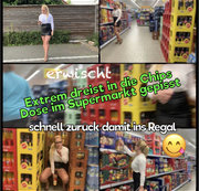 devil-sophie – Austauschvideo Extrem dreist Public in die Chips Dose im Supermarkt gepisst – schnell zurück damit i