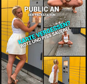 devil-sophie – Karte vergessen – rotz und piss Sauerei Public an der Packstation