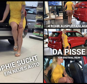 devil-sophie – Sophie sucht ein neues Auto – 4 Rohr Auspuffanlage? Da muss ich doch erstmal rein pissen