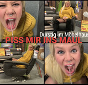 devil-sophie - Mega Public - Piss mir ins Maul - durstig im Möbelgeschäft