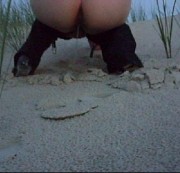 feuchteBegierde - Outdoor: In den Dünen beim Pissen bespannt