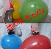 feuchteMoese82 - bunte Ballons mit High Heels geil gecrusht
