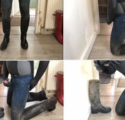 greenboots99 - wetsuit ridingboots cum