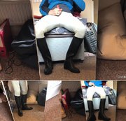 greenboots99 - Jeans and ridingboots cum