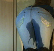 heelqueen - dicker jeans arsch