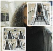 herrinsamira - Nylonpiss auf der Rolltreppe im Center! Public