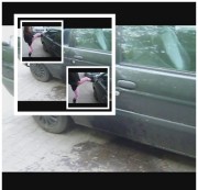 herrinsamira - Grätschenpiss am Auto mit Pups public