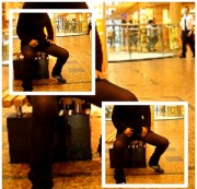 herrinsamira - VVorm Wachmann im Center durch die nylon gepisst