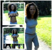 herrinsamira - Schwanger auf´n parkweg abgepisst+Tittenflashing