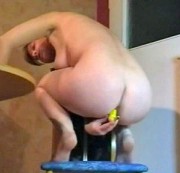 hotNici - Banane in der Fotze und im Arsch