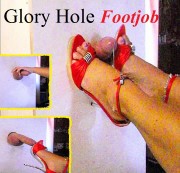 ladygaga-heels - Glory Hole - Schwanz leer gewichst