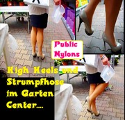 ladygaga-heels – PUBLIC – High Heels Walk im Garten Center