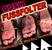 lolly - Fuss Folter - Rohrstock Wachs Gummi