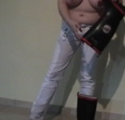 lycra22 - In weisse JEANS !!!!