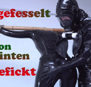 nelja90 – Die gefesselte Latexschlampe von hinten gefickt!