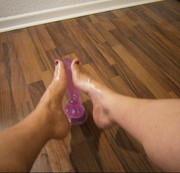 newFemboy - Riesen Dildo Footjob