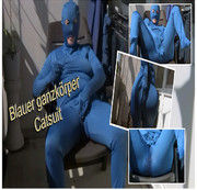 nrw-maus - Blauer ganzkörper Catsuit