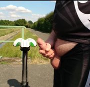 nylonjunge – Super GEIL auf der Fahrradtour ** Sattel Fetisch **