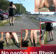 nylonwife - No Pantys am Rhein