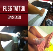 s6xy-eve - Frisches Fuss Tattoo eingecremt