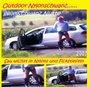 schwanzspiel - TV Schwanz wichst outdoor am Auto