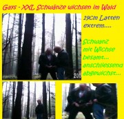 schwanzspiel - Gay - Riesen Schwänze wichsen im Wald