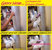 schwanzspiel - Glory Hole - Schwanz extrem leer gewichst
